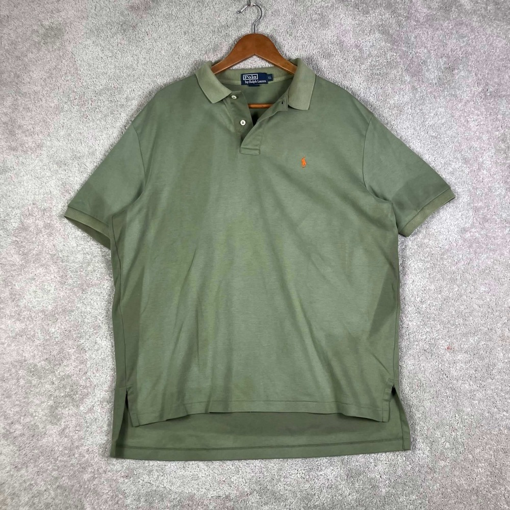 Vintage Polo Ralph Lauren Polo Shirt Mens XL Green Pony Sunfaded Shia LaBeouf